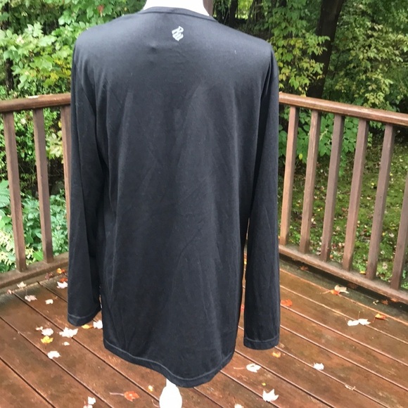 NWT! ROCAWEAR Black with Grey size M long sleeve top - Picture 4 of 8